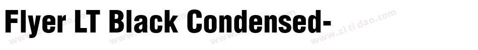 Flyer LT Black Condensed字体转换